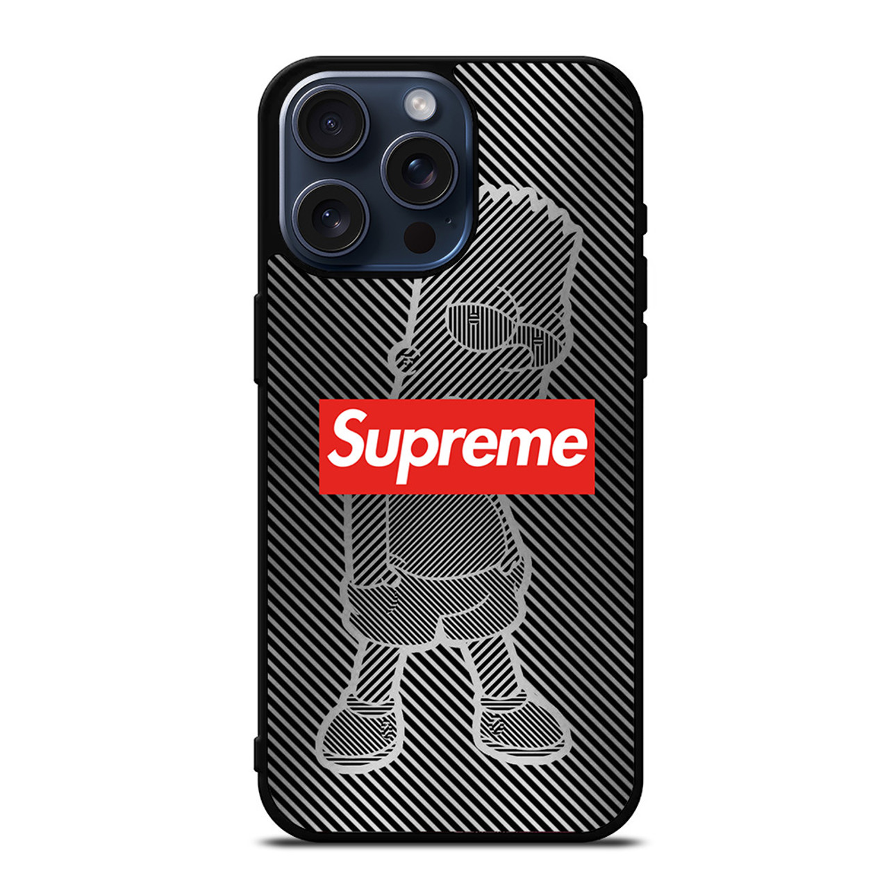 BART SIMPSON STRIPE SUPREME iPhone 15 Pro Max Case Cover